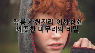 강릉 사천진리 이사청소: 깨끗한 마무리의 비밀