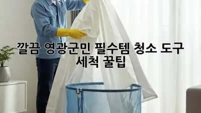 깔끔✨ 영광군민 필수템! 청소 도구 세척🧼 꿀팁